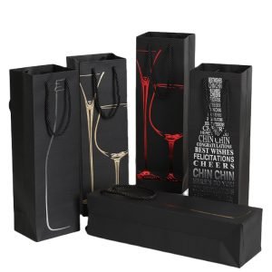 Red Wine Bags Wine Bottles Wrap Bags with Handle